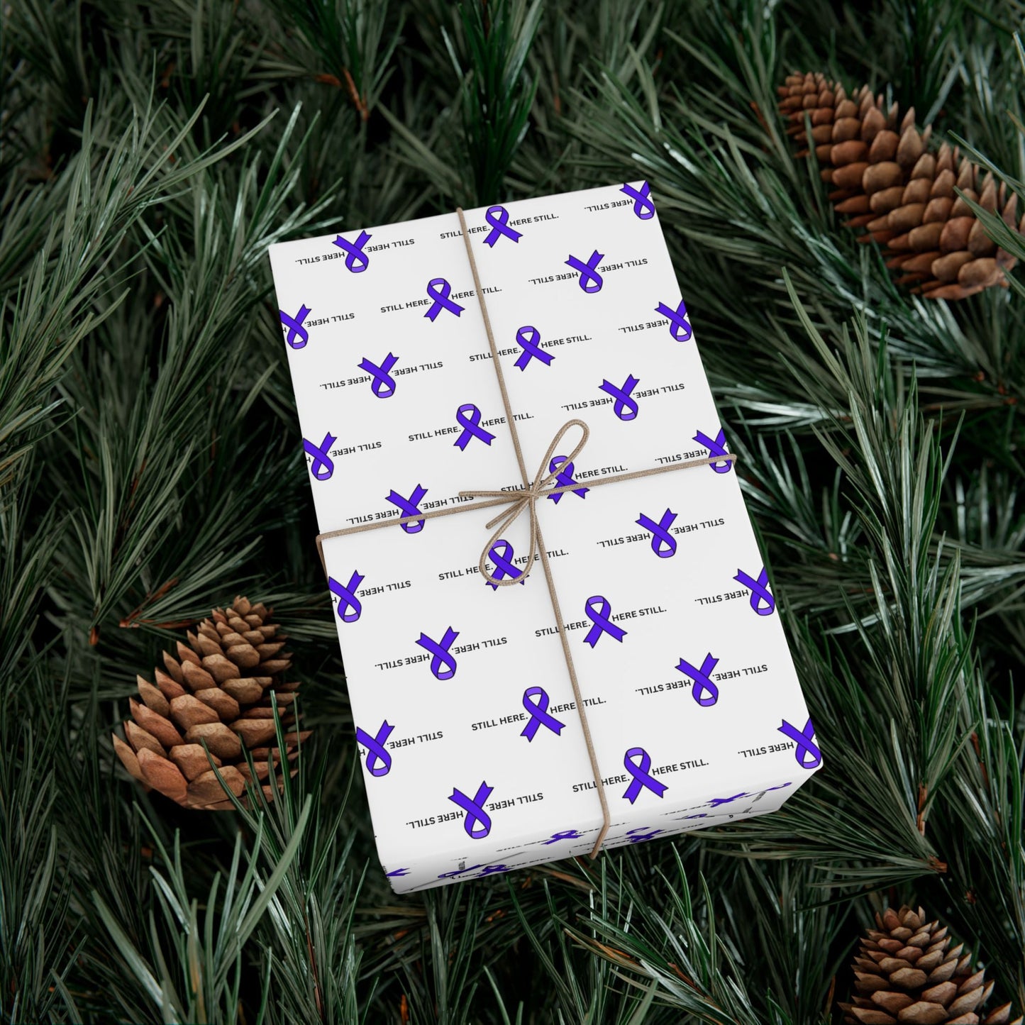 Still Here. Here Still. Gift Wrap Paper (Epilepsy Awareness)