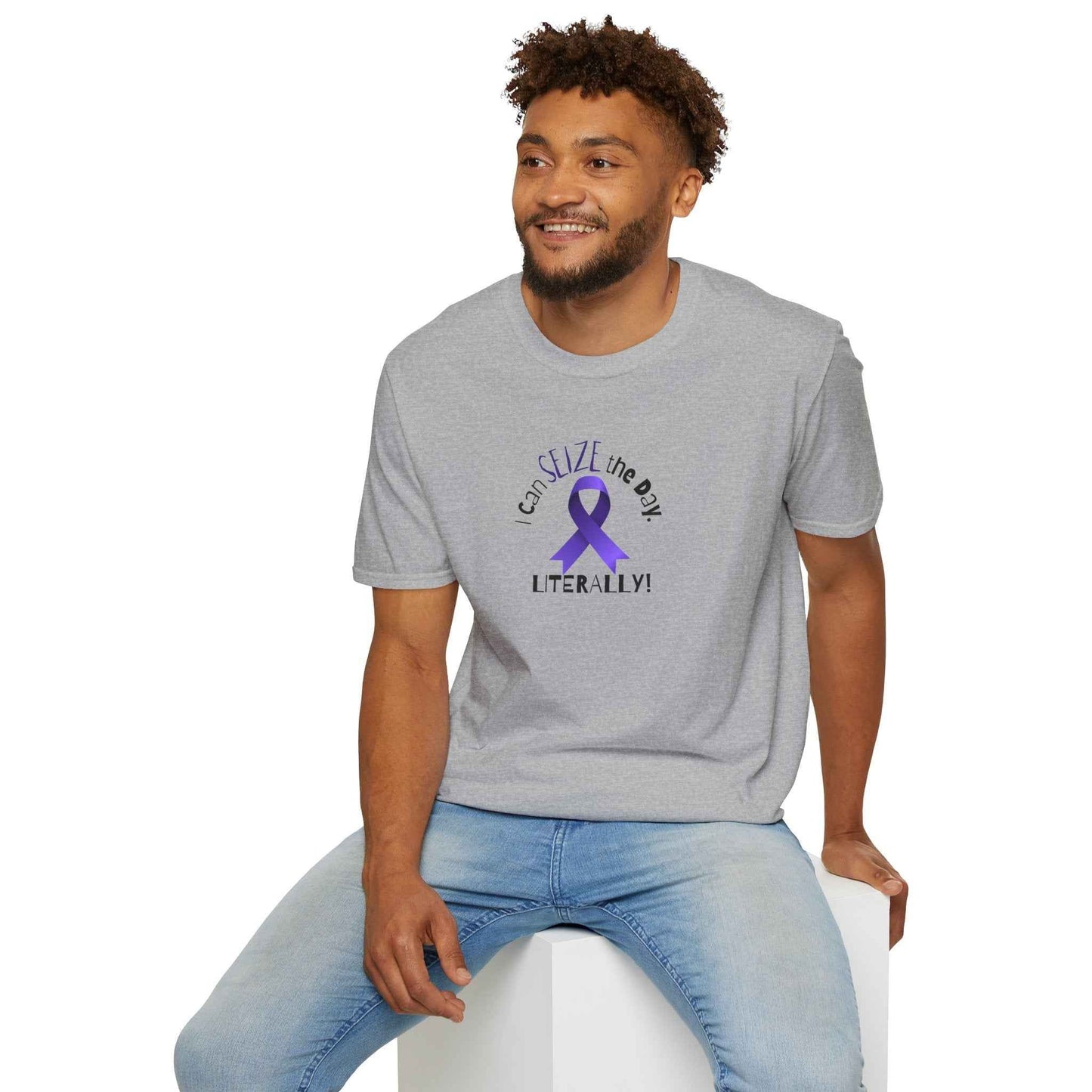 “I Can SEIZE the Day — Literally!” Epilepsy Awareness Pin Button (3")