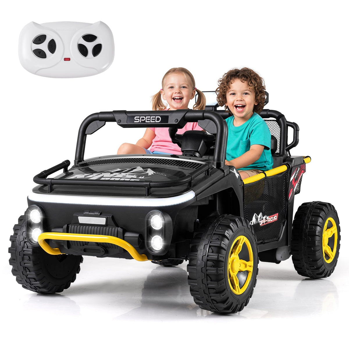 24V Ride on Toy for Kids 2 Seater Ride on Truck Car with Horn Music Story