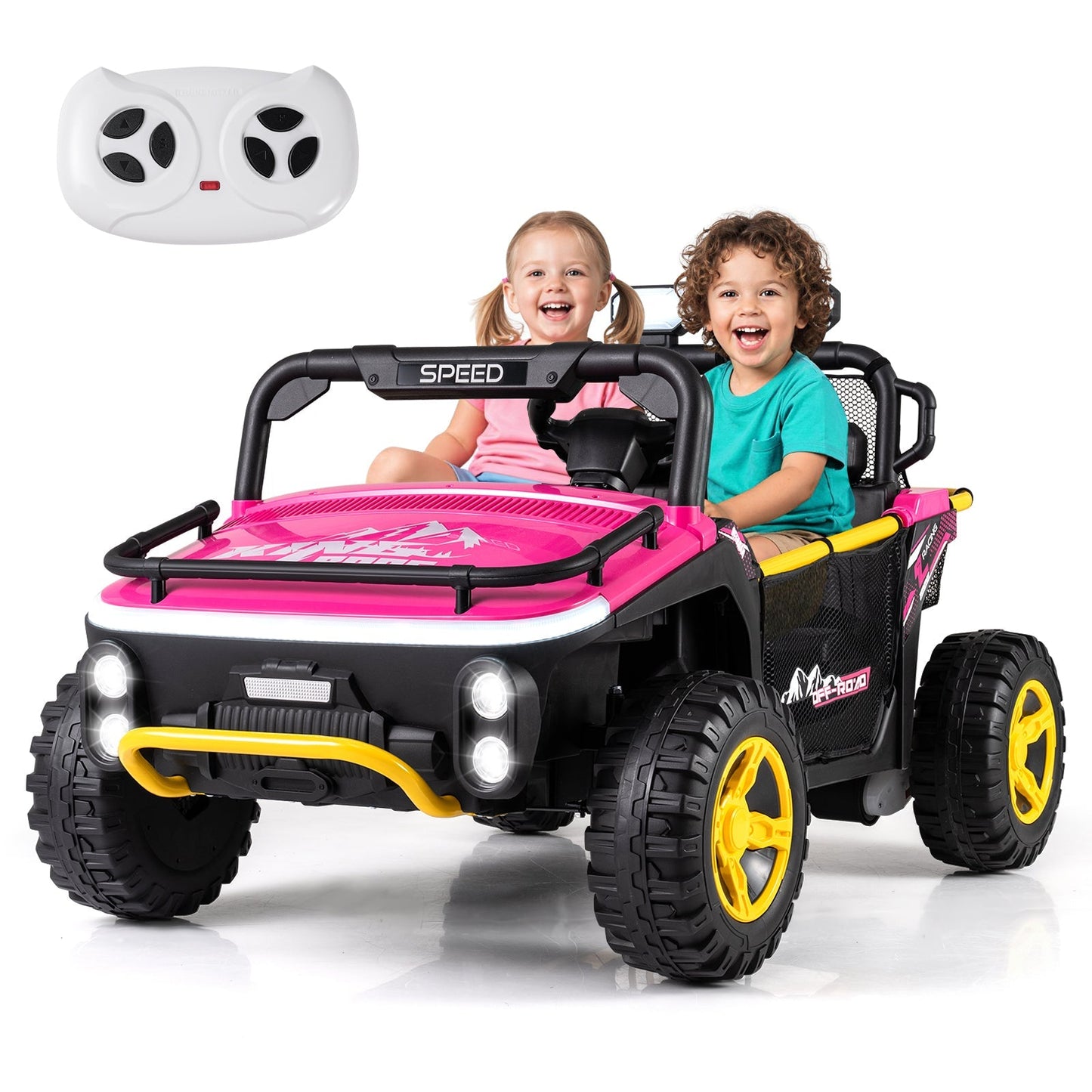 24V Ride on Toy for Kids 2 Seater Ride on Truck Car with Horn Music Story