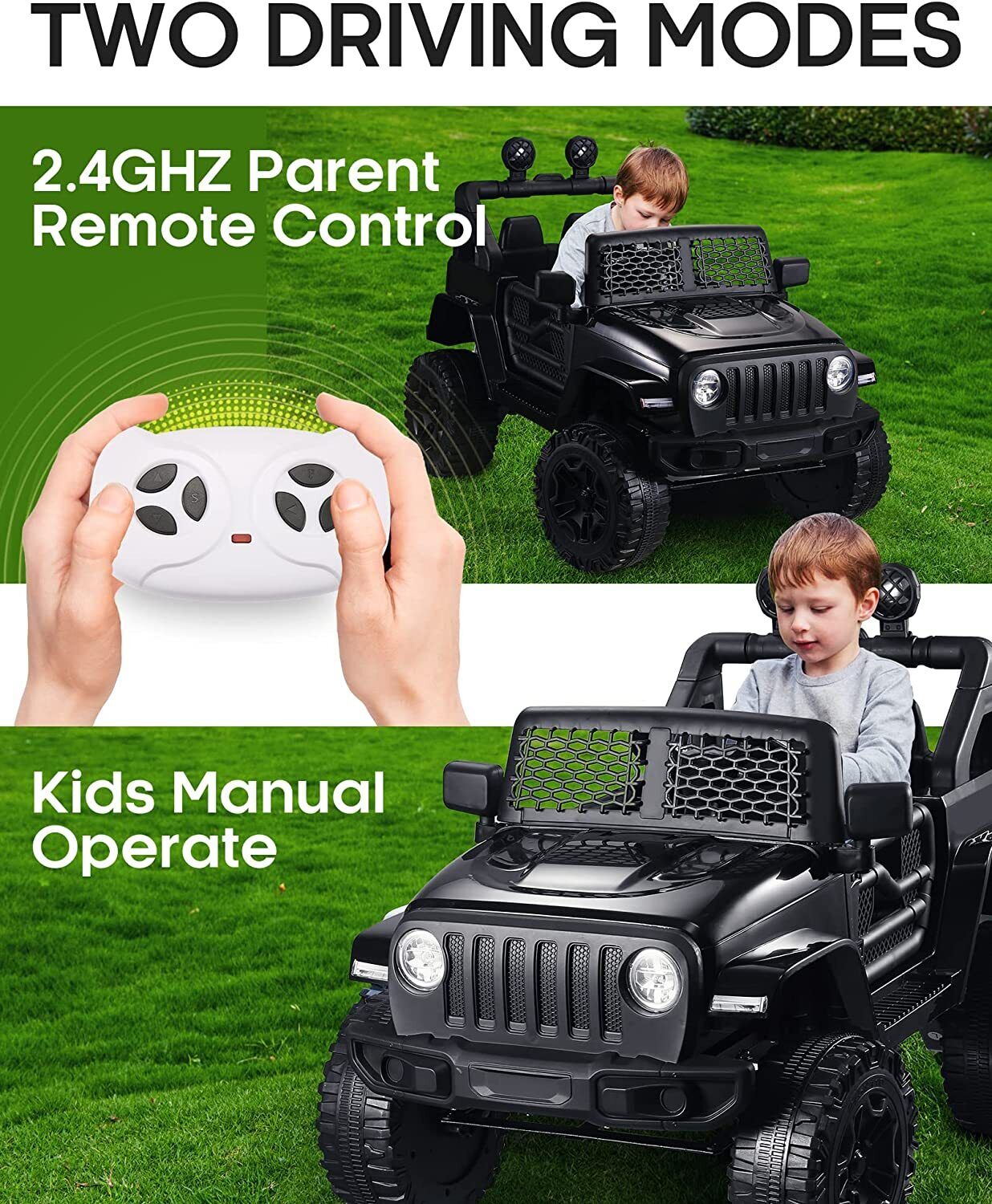 24V 12V Kids Electric Car with Remote Control - 2 Seater Ride On Truck