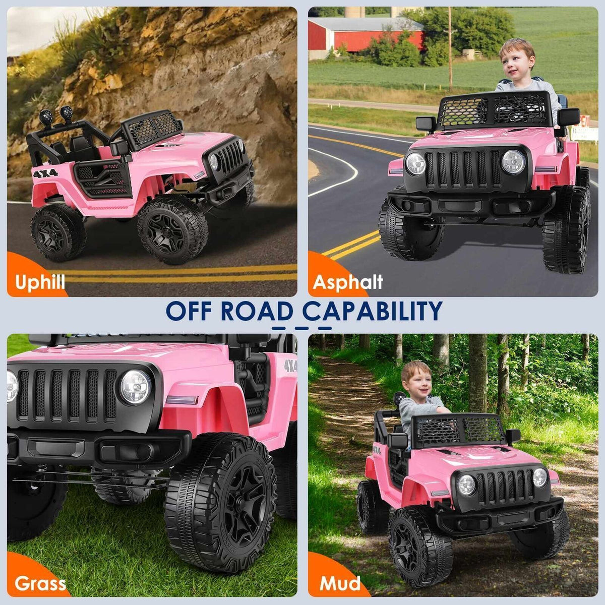 24V 12V Kids Electric Car with Remote Control - 2 Seater Ride On Truck