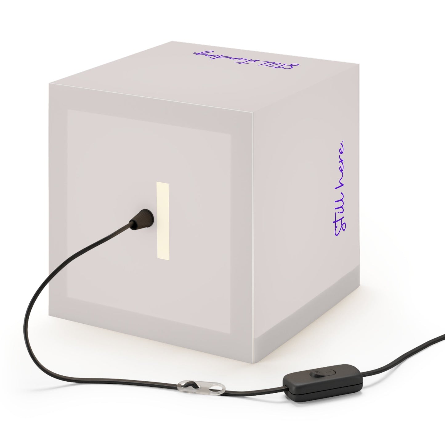 Still Here Still Standing Cube Lamp – Epilepsy Awareness Inspirational Lamp