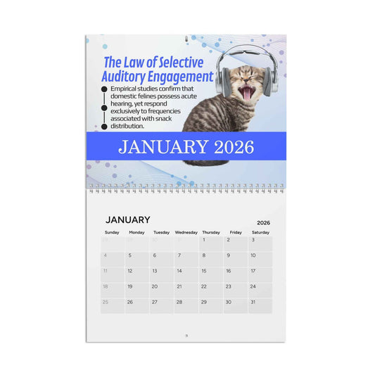 Paws & Effect: The Science of Cat Logic 2026 Calendar