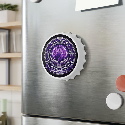 Stay Steady Neurological Awareness Magnetic Bottle Opener