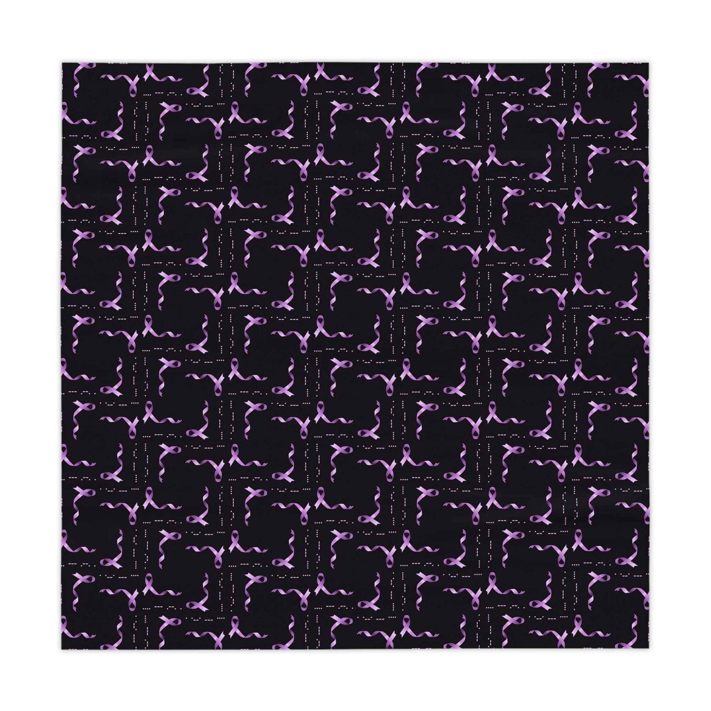 Epilepsy Awareness Morse-Code “HOPE” Tablecloth – Purple Ribbon Pattern