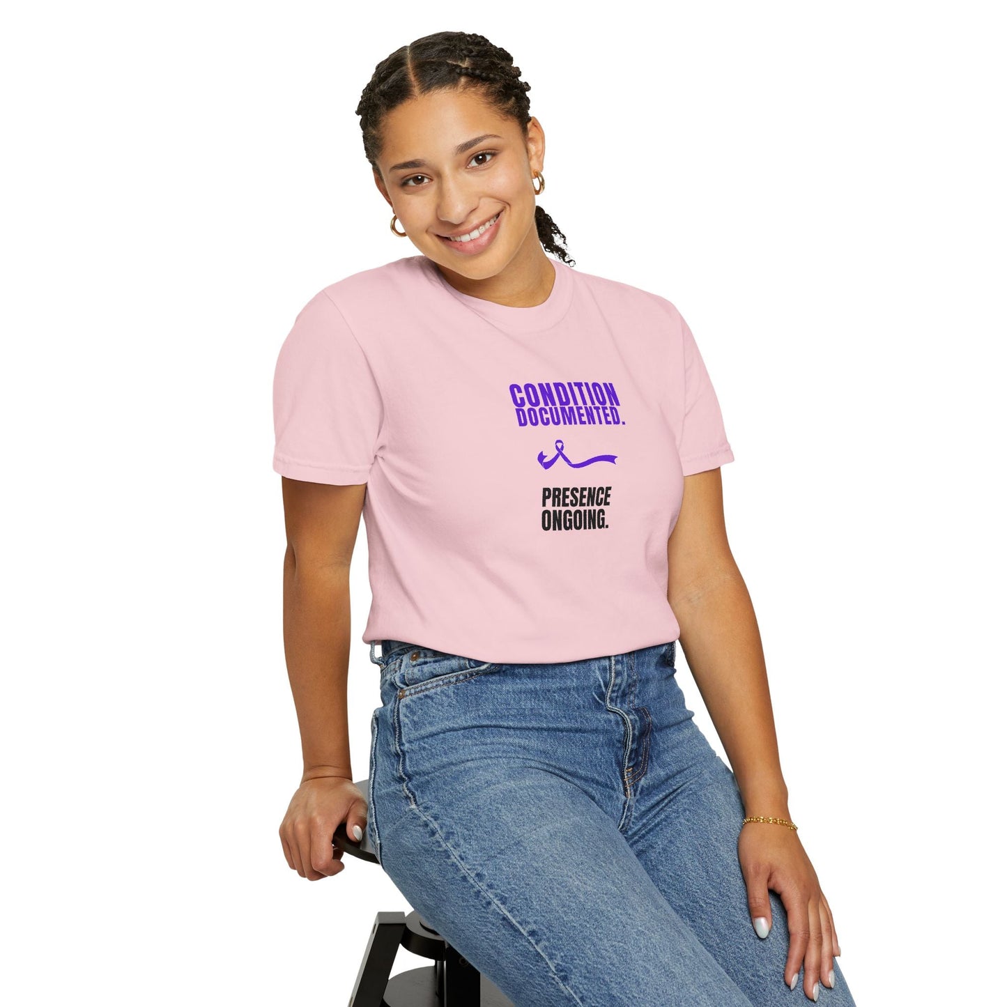 Condition Documented. Presence Ongoing. – Epilepsy Awareness T-Shirt