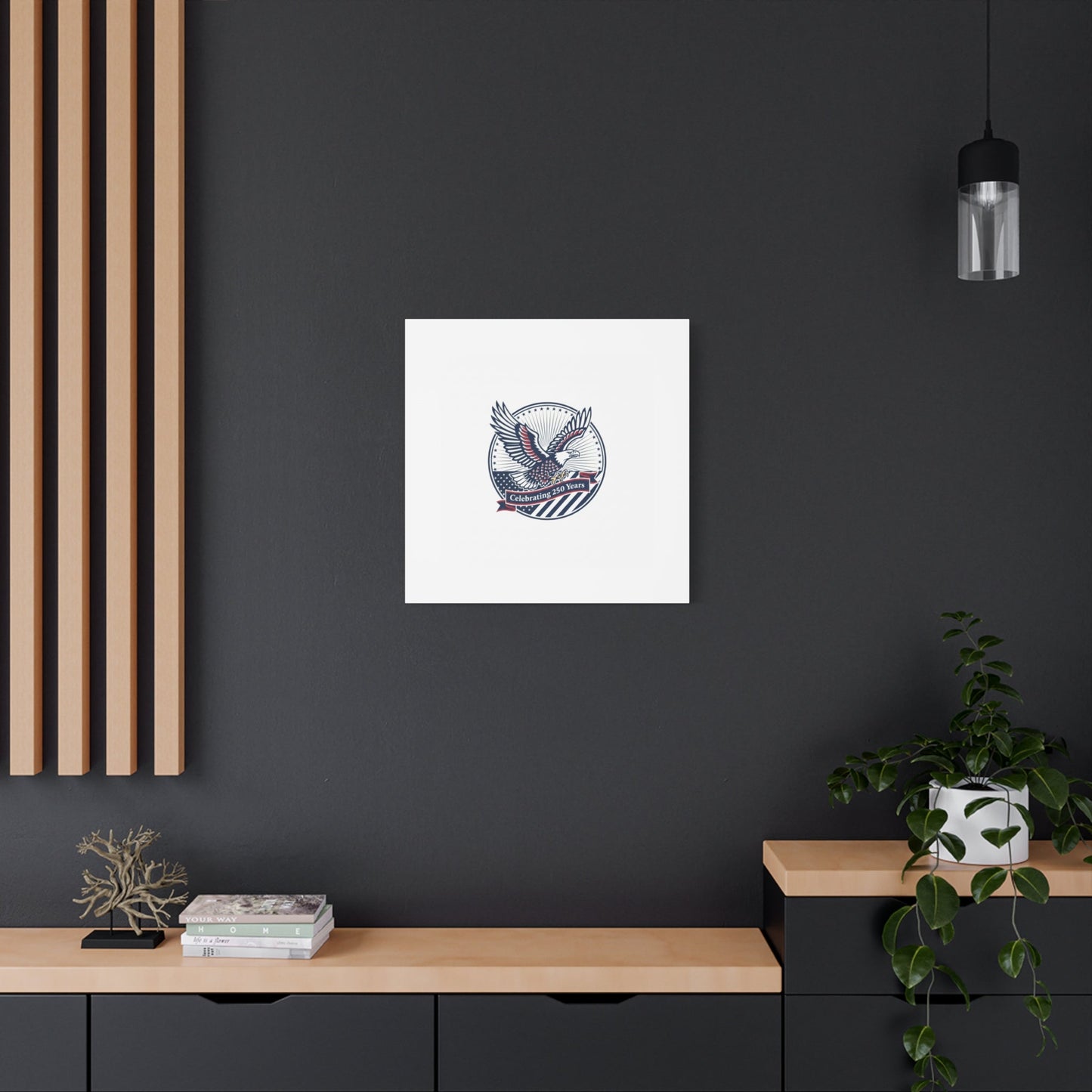 250th Anniversary Eagle Emblem Canvas | Semiquincentennial Americana