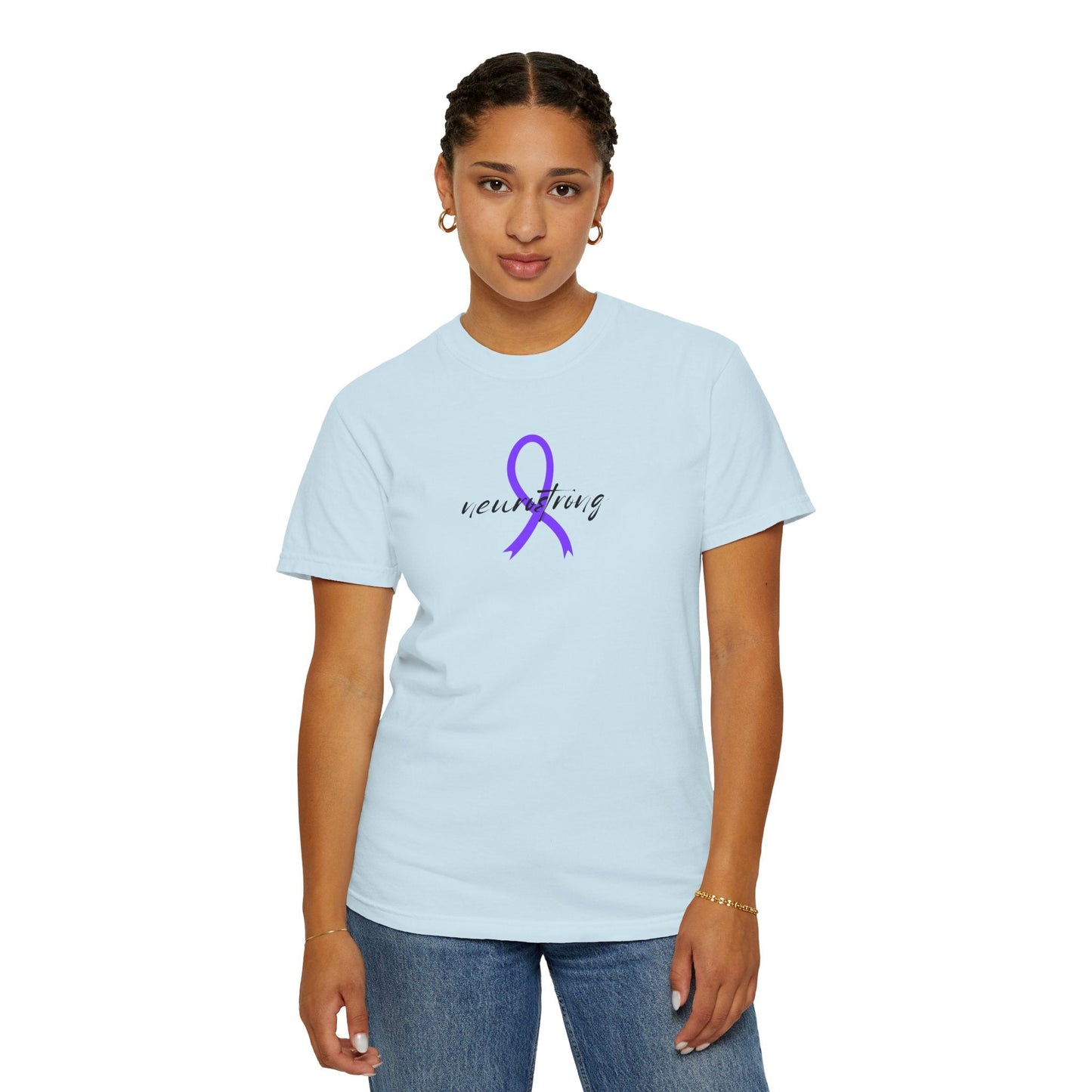 Neurostrong Epilepsy Awareness T-Shirt | Purple Ribbon Tee