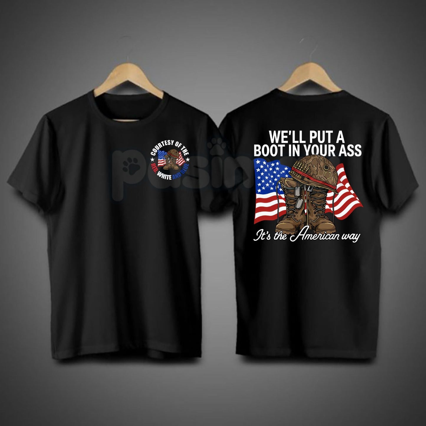 "It's The American Way" Toby Keith Tribute T-Shirt – Courtesy of the Red, White, and Blue 4th of July Tee, Premium 100% Cotton Patriotic Graphic Top, Soft Lived-In Heavyweight Country Music Shirt, Made in USA