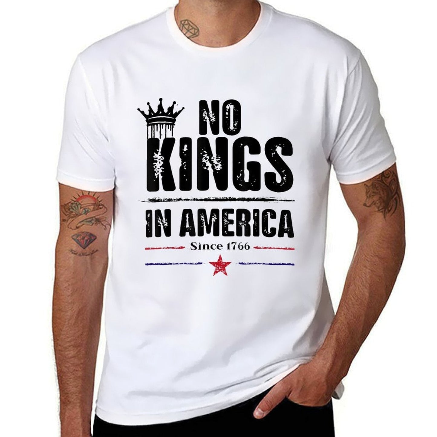 No Kings In America Since 1776  Slim-fit Cut T-Shirt