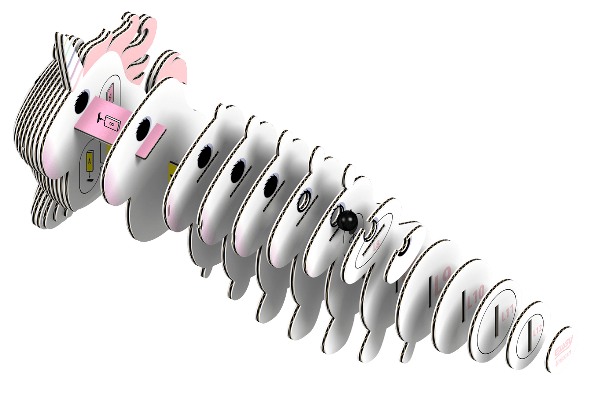 EUGY Unicorn 3D Puzzle
