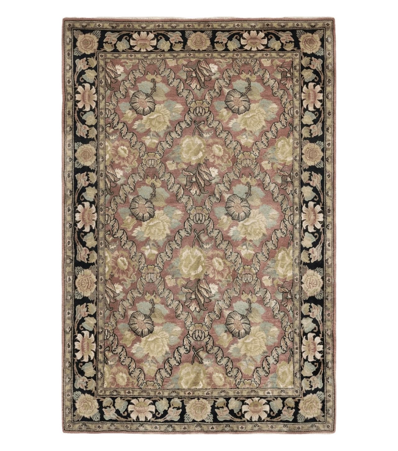 6' X 9' Handmade India Floral Oriental Wool Rug Carpet