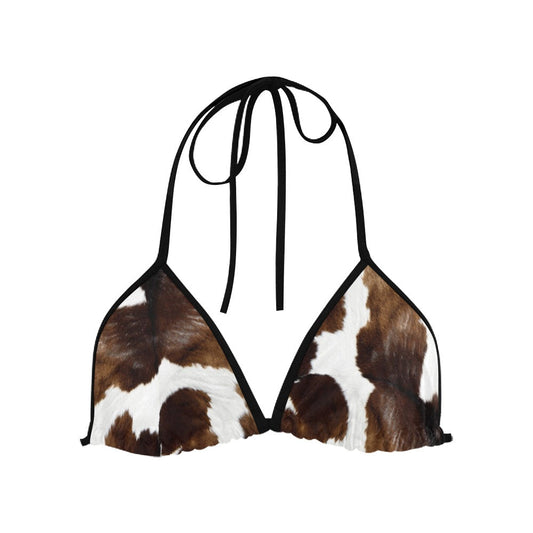 Cow Print Bikini Tops and Bottoms Sold Separately