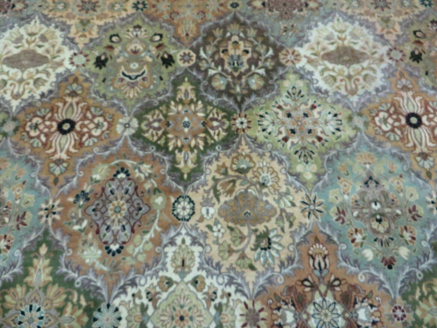 8' X 10' Safavieh Handmade Pakistan Oriental Floral Wool Rug Hand Knotted Organic
