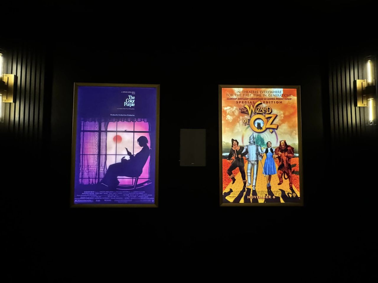 2-PACK Glowbox "World Famous" LED Poster Frames