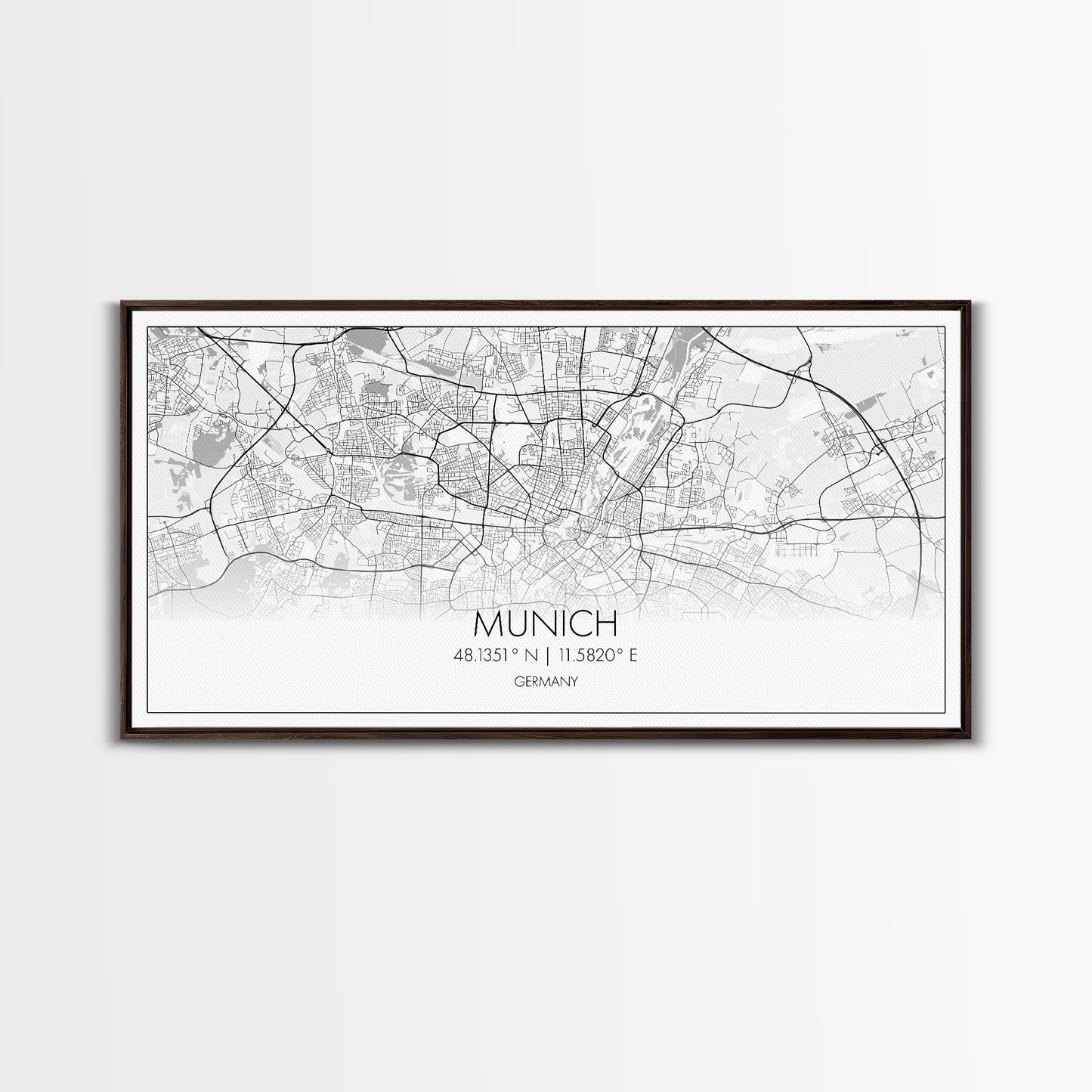 Munich City Map, Germany Map, Map Art, Minimalist Wall Art, Wall Art, Canvas Art, Gift For Men, European Wall Art, Family Wall Art, Prints