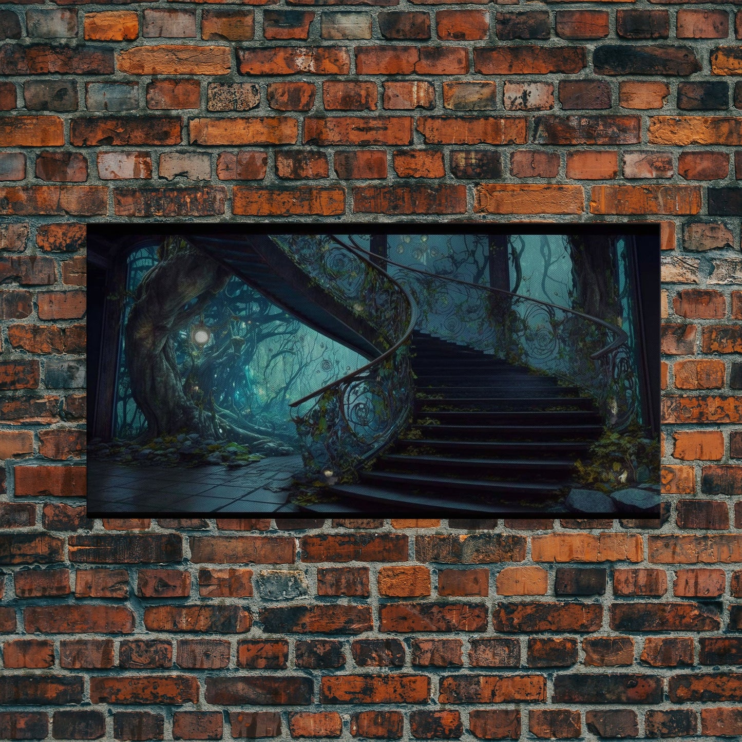 Fantasy Staircase, Framed Canvas Print, Stair Way to Beyond