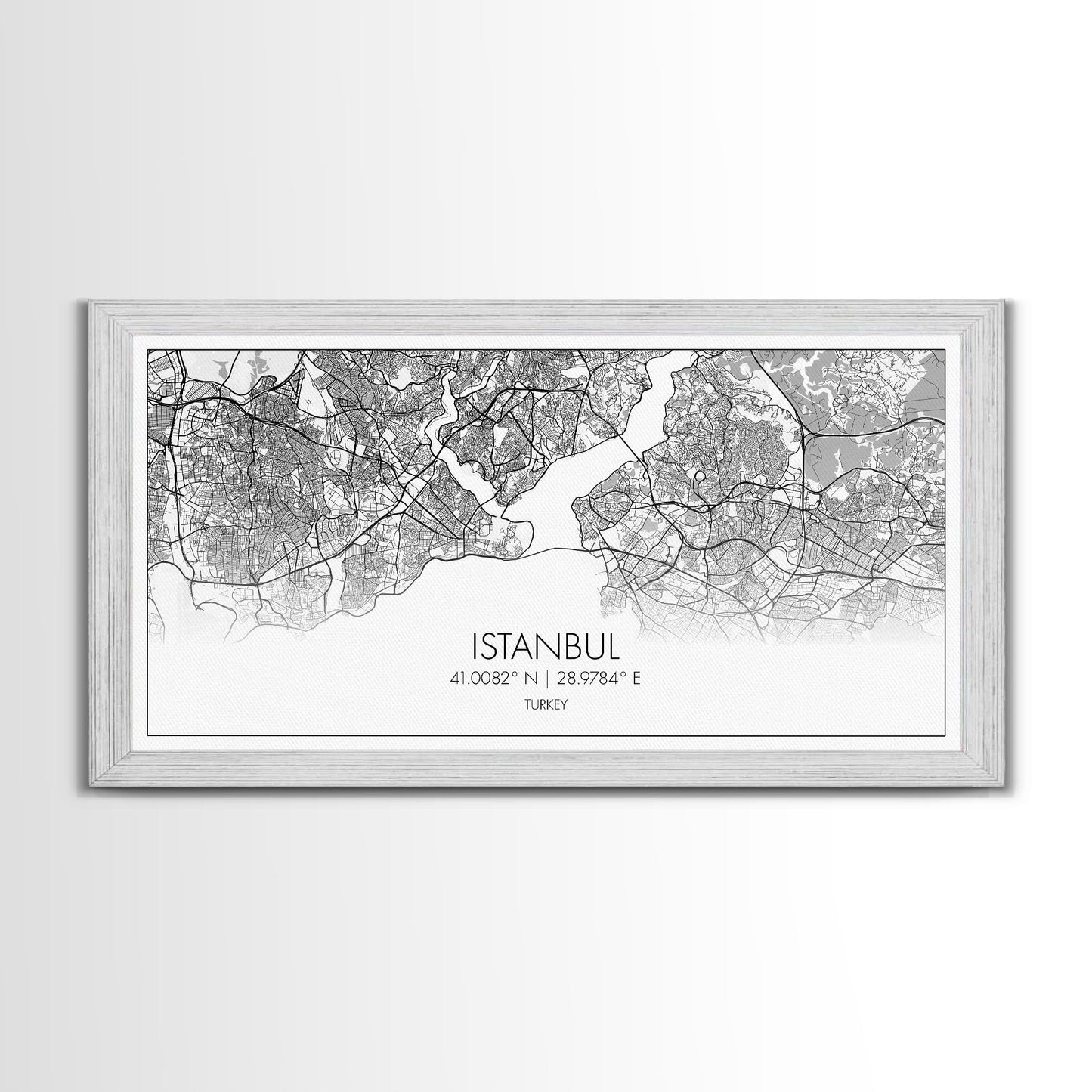 Istanbul City Map, Turkey Map, Map Art, Modern Art, Wall Art, Canvas Art, Travel Art, Best Friend Gift, Family Wall Art, Wall Décor