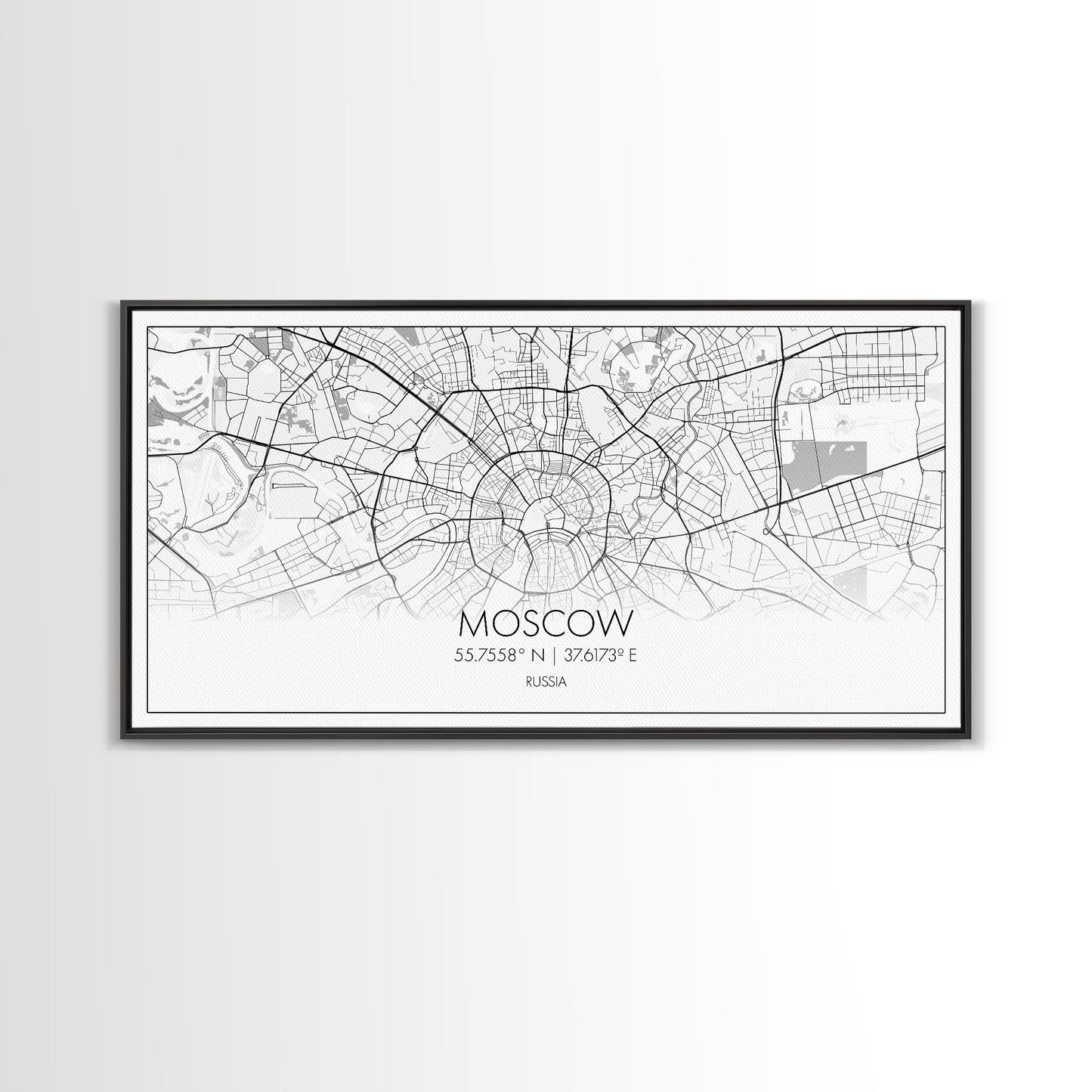 Moscow City Map, Russia Map, Map Art, Minimalist Wall Art, Wall Art, Canvas Art, European Wall Art, Russian Wall Print, Gift For Friend