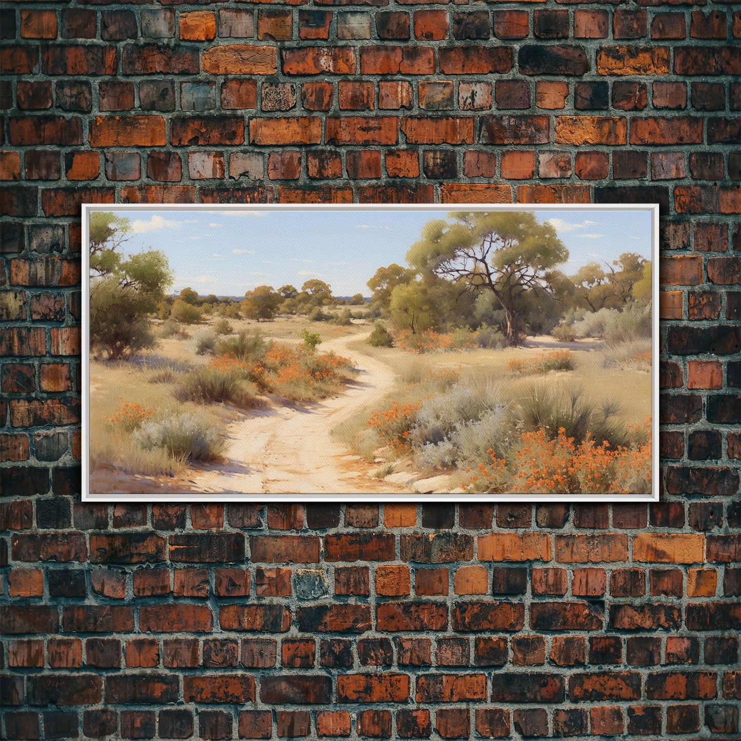 Landscape Oil Painting Canvas Print, West Texas Wall Art, West Texas Prairies, Made in Texas, Texan Art