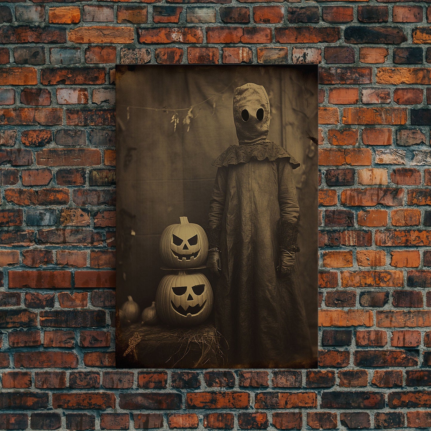 Black And White Art, Halloween Wall Art, Horror Decor, Dark Art Print, Canvas Print, Wall Art, Vertical Print, Home Decor, Wall Decor