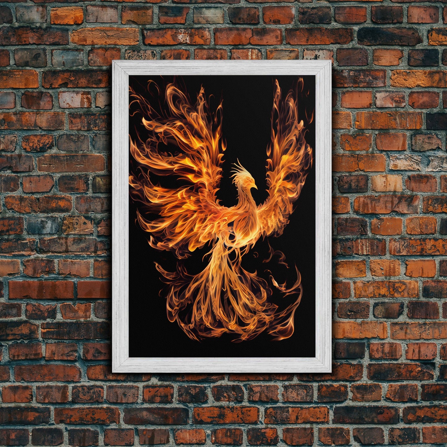 Canvas Print Of "The Phoenix" - Rebirth Art - Framed Canvas Art - Framed Wall Art - Incredibly Beautiful Phoenix Decor