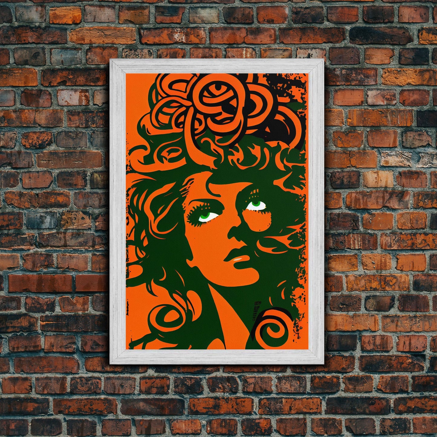 Nordic Medusa Pop Art Canvas Print, Classic Portrait Posters and Prints, Canvas for Living Room Home Decor, ready to hang canvas print