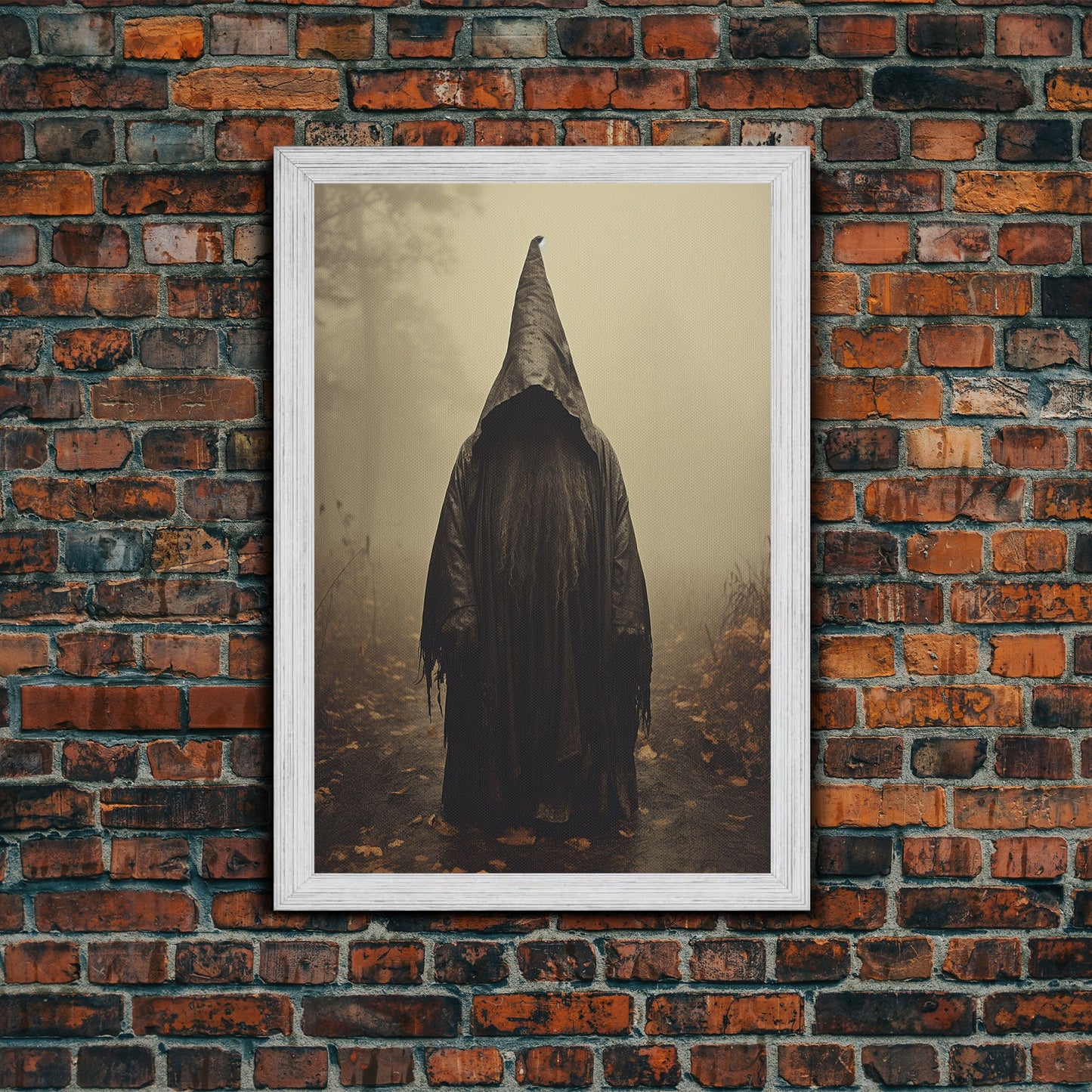 Horror Art Print, Dark Art Print, Witch Wall Decor, Gothic Wall Decor, Canvas Print, Wall Art, Vertical Print, Home Decor, Wall Decor