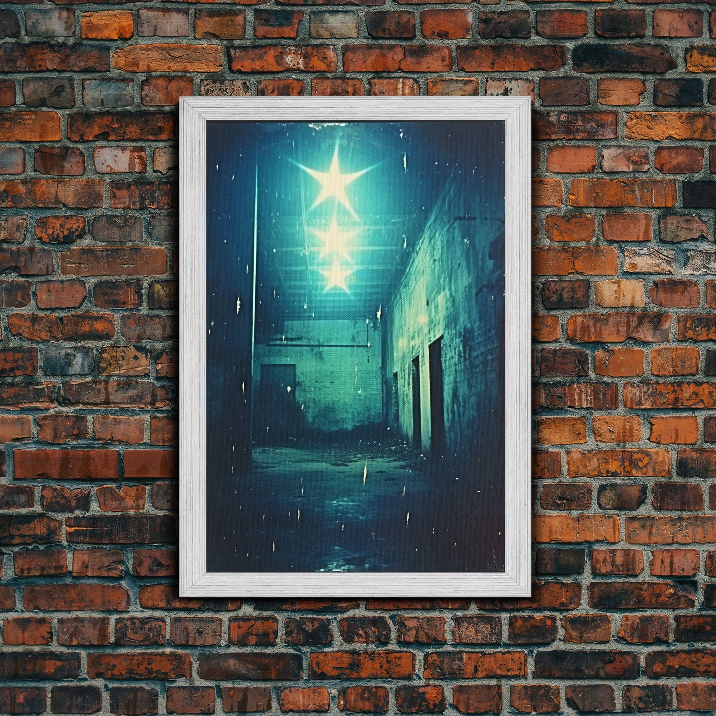 Abandoned Building, Spooky Art Print, Horror Home Decor, Canvas Print, Wall Hanging, Portrait Art, Anniversary Gift, Tiny House Decor