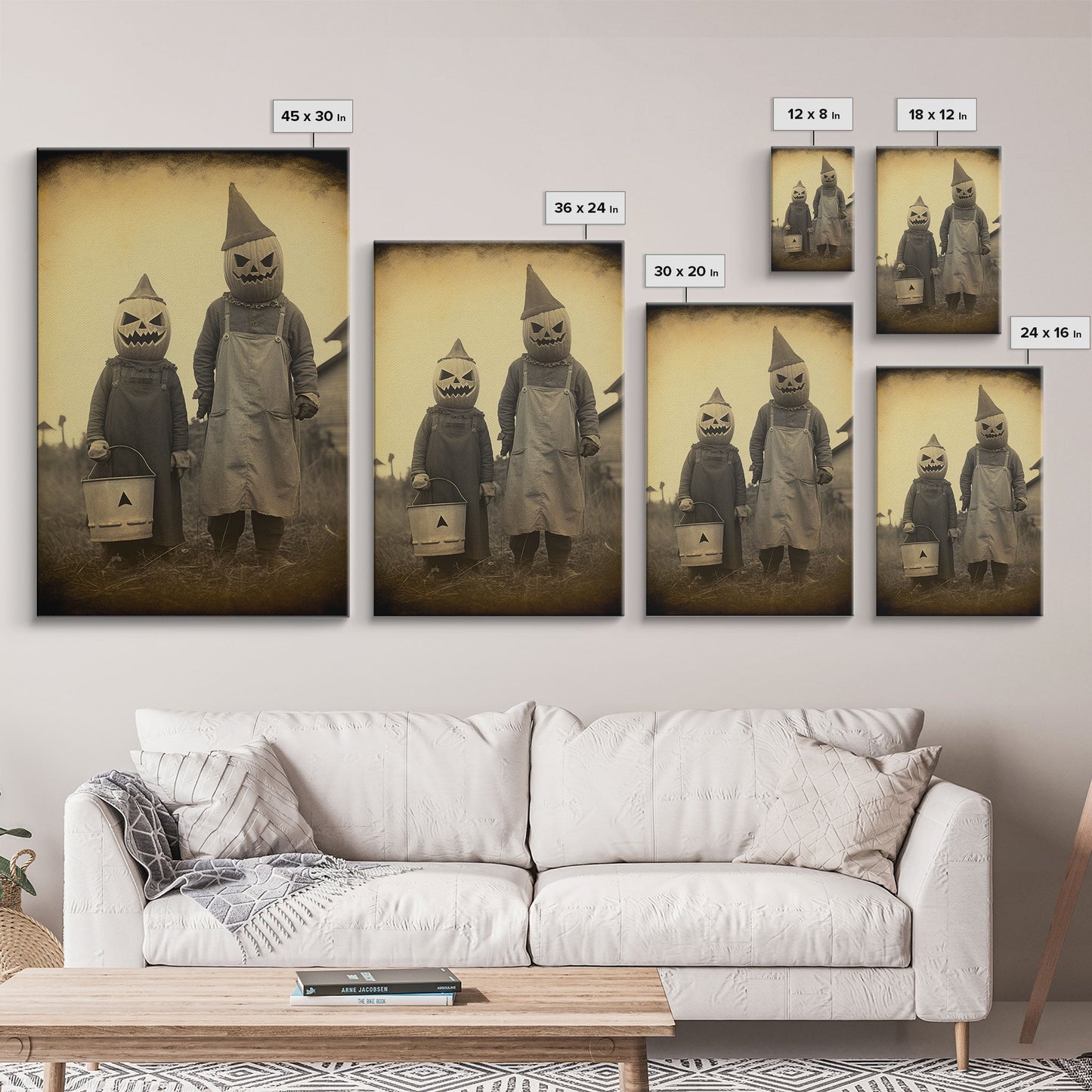 Horror Decor, Spooky Room Decor, Spooky Halloween, Dark Wall Art, Occult Art, Canvas Print, Wall Art, Vertical Print, Home Decor, Wall Decor