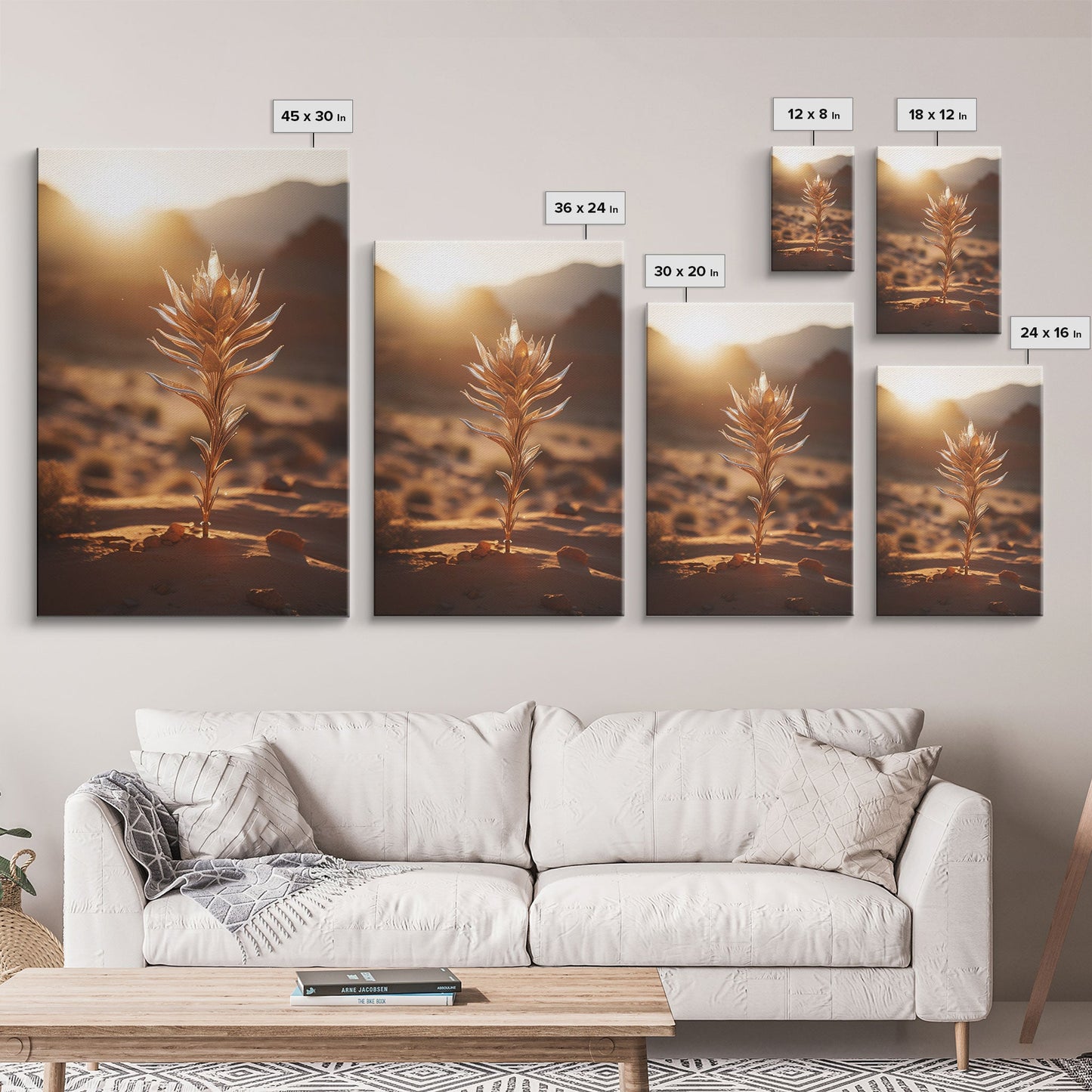 Giant Andersonia, Desert Art, Plant Art, Canvas Print, Wall Hanging, Portrait Art, Business Gift, College Dorm Decor, Minimalist Prints