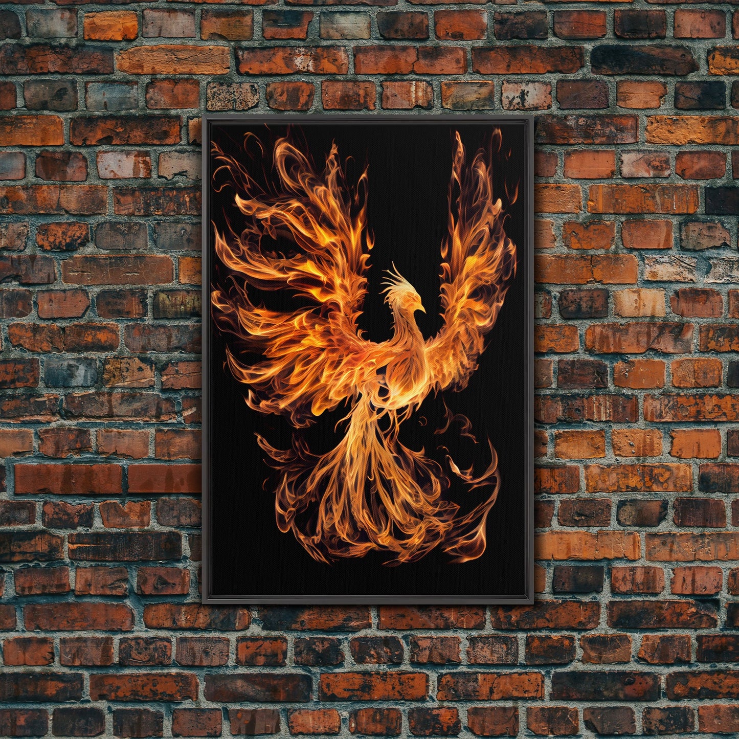 Canvas Print Of "The Phoenix" - Rebirth Art - Framed Canvas Art - Framed Wall Art - Incredibly Beautiful Phoenix Decor