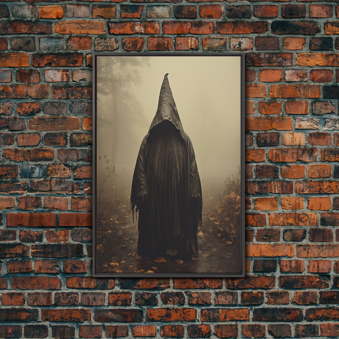 Horror Art Print, Dark Art Print, Witch Wall Decor, Gothic Wall Decor, Canvas Print, Wall Art, Vertical Print, Home Decor, Wall Decor