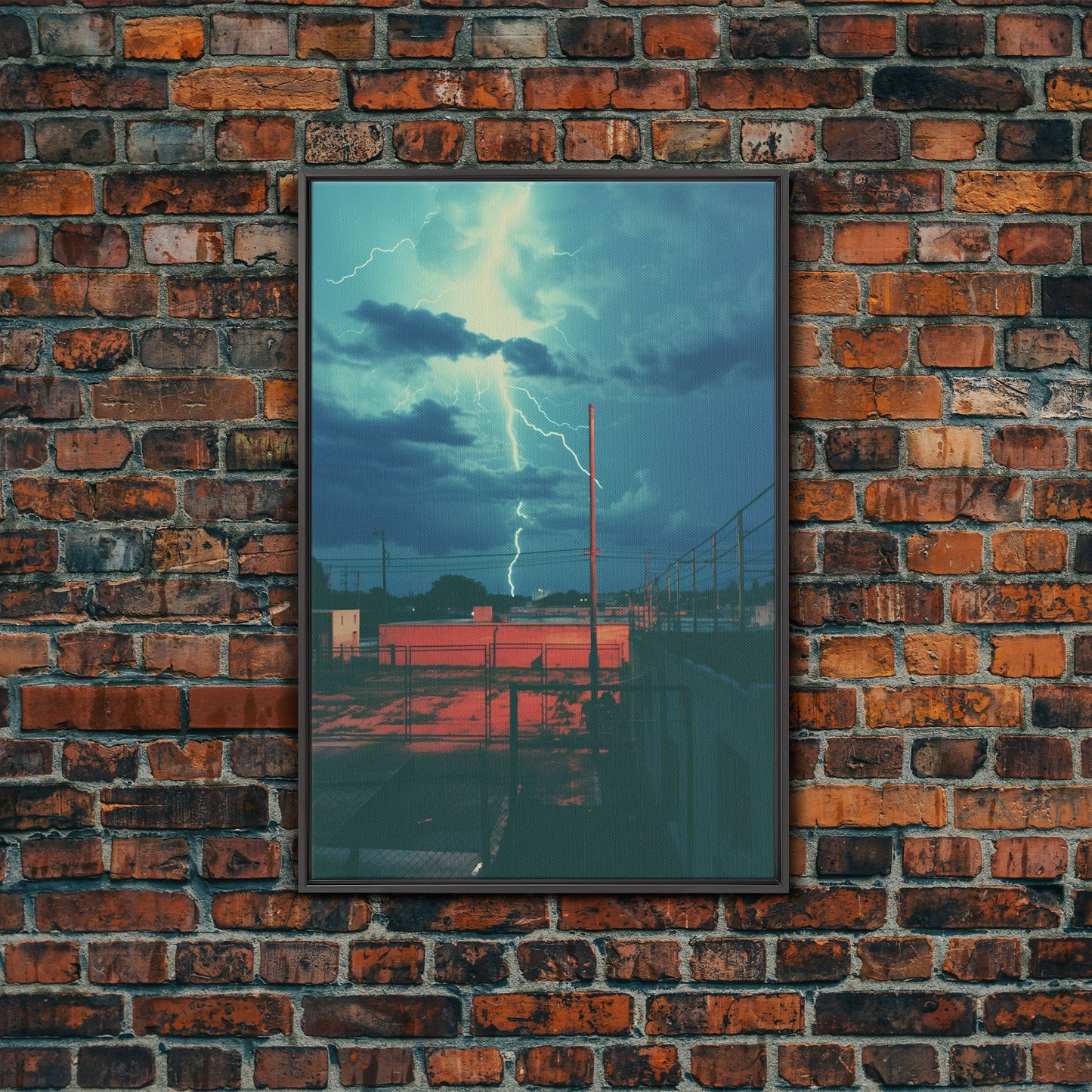 Lightning Bolt, Outdoors Wall Art, Canvas Print, Wall Hanging, Portrait Art, First Home Gift, Nerdy Home Decor, Home Decor Prints, RV Decor
