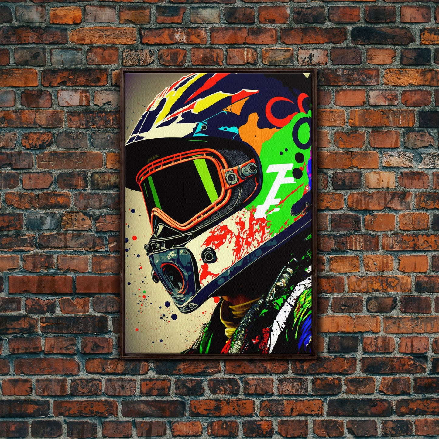 Motorcycle wall art framed print, Motorcycle poster print, MotoGP art, Motorcycle gifts, Motorcycle gift, Biker gift ready to hang print