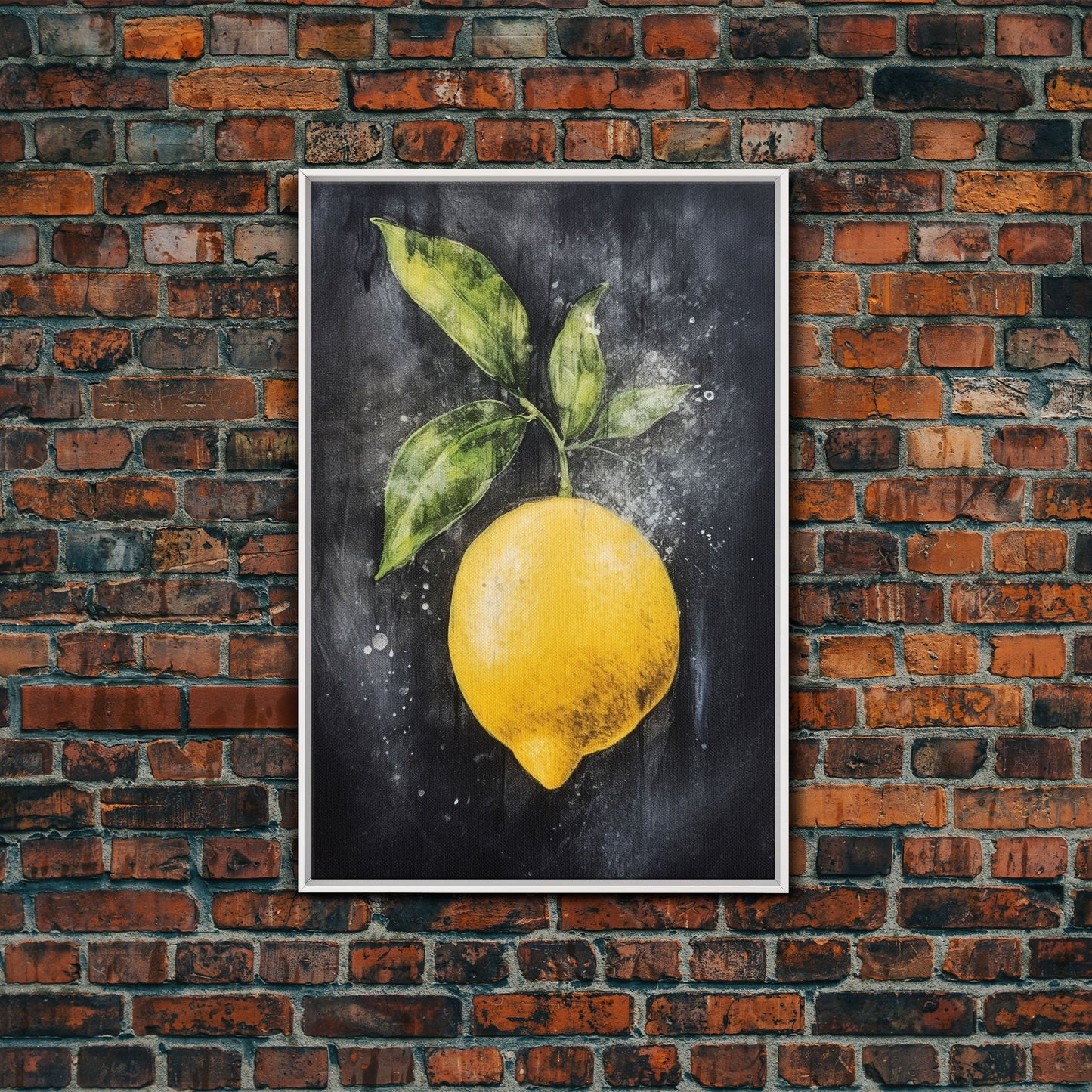 LEMON Art Canvas Print - Unframed Oil Print - Print Still Life Original - Small Still Life Painting Print-  Lemon Art Print - Fruit Art