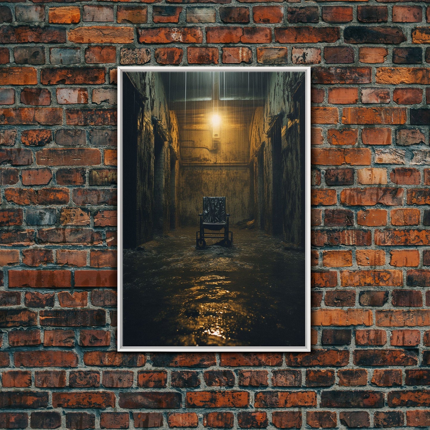 Creepy Wall Decor, Spooky Room Decor, Canvas Print, Wall Hanging, Portrait Art, Halloween Wall Decor, Dark Fantasy, Dark Wall Art