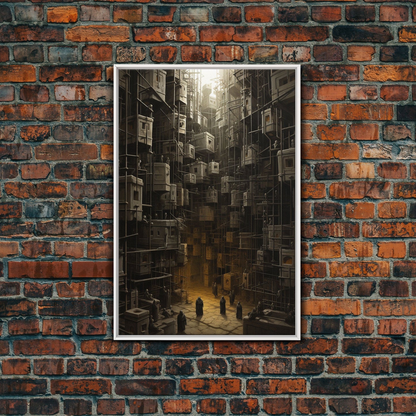 Creepy Wall Decor, Dark Art Print, Canvas Print, Wall Hanging, Portrait Art, Spooky Room Decor, Dark Fantasy Art, Fantasy Artwork,  RV Decor