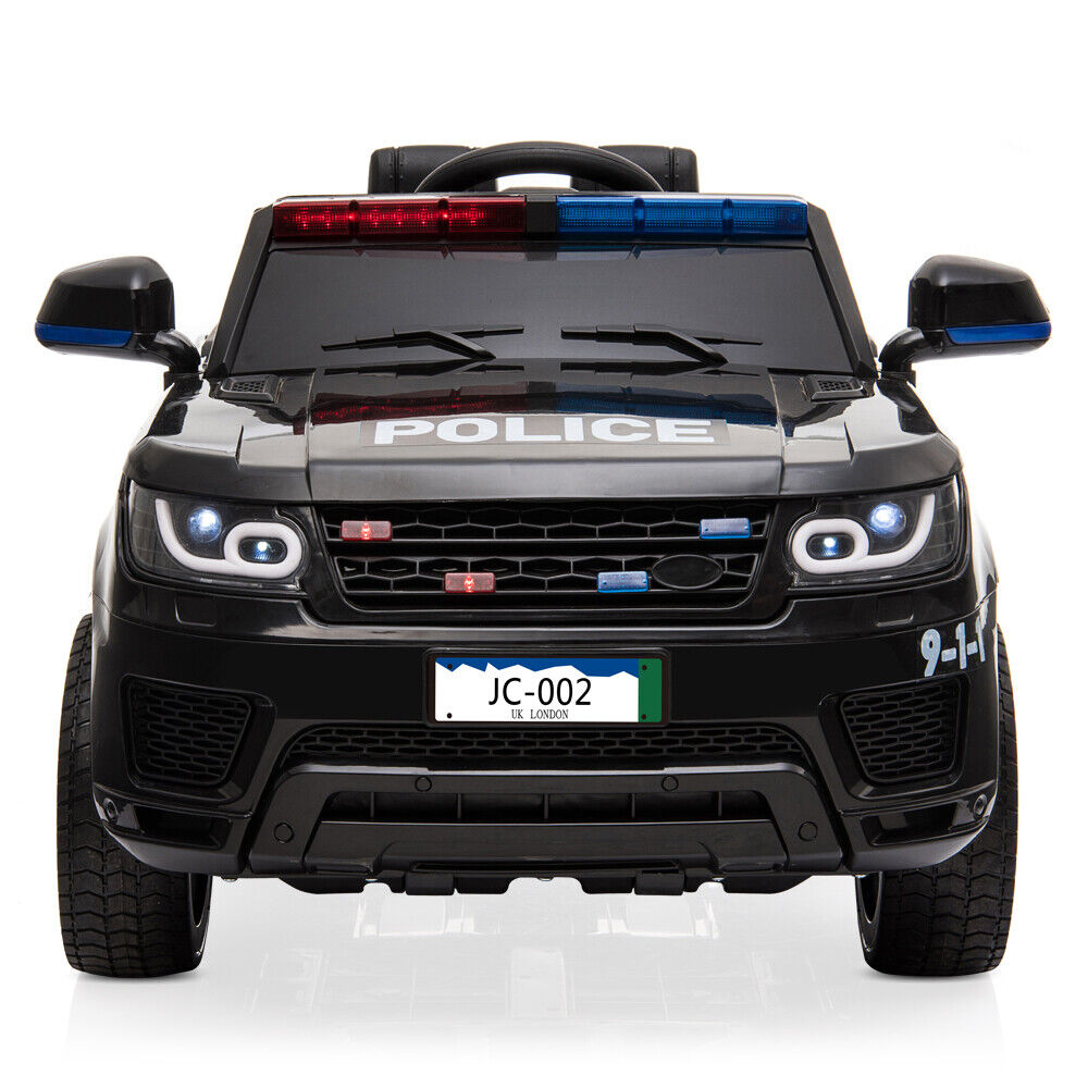 3-Speed Kids Police SUV Ride-On Car with Lights, Music, and Remote Control - Perfect Xmas Gift!
