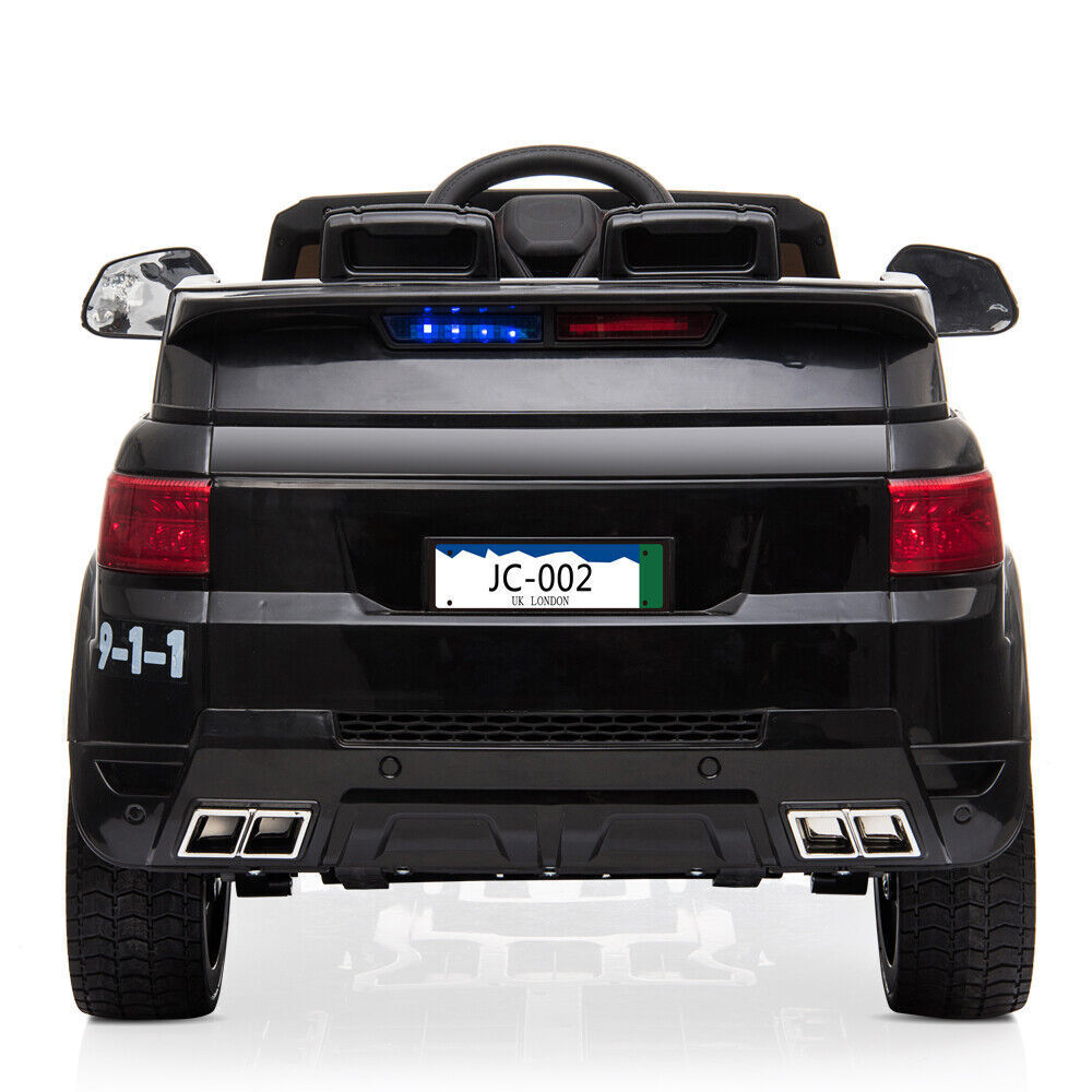 3-Speed Kids Police SUV Ride-On Car with Remote Control, Lights, and Music - Perfect Xmas Gift!