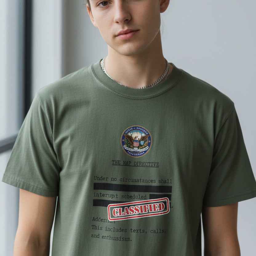 The Nap Directive Unisex T-Shirt – Official Rest Policy Graphic Tee