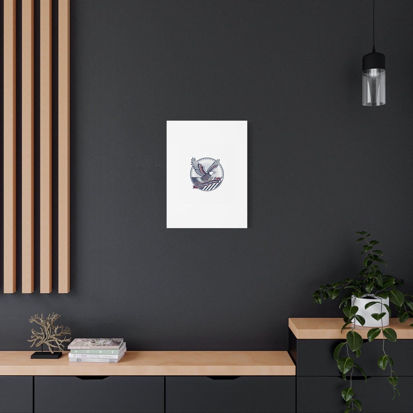 250th Anniversary Eagle Emblem Canvas | Semiquincentennial Americana