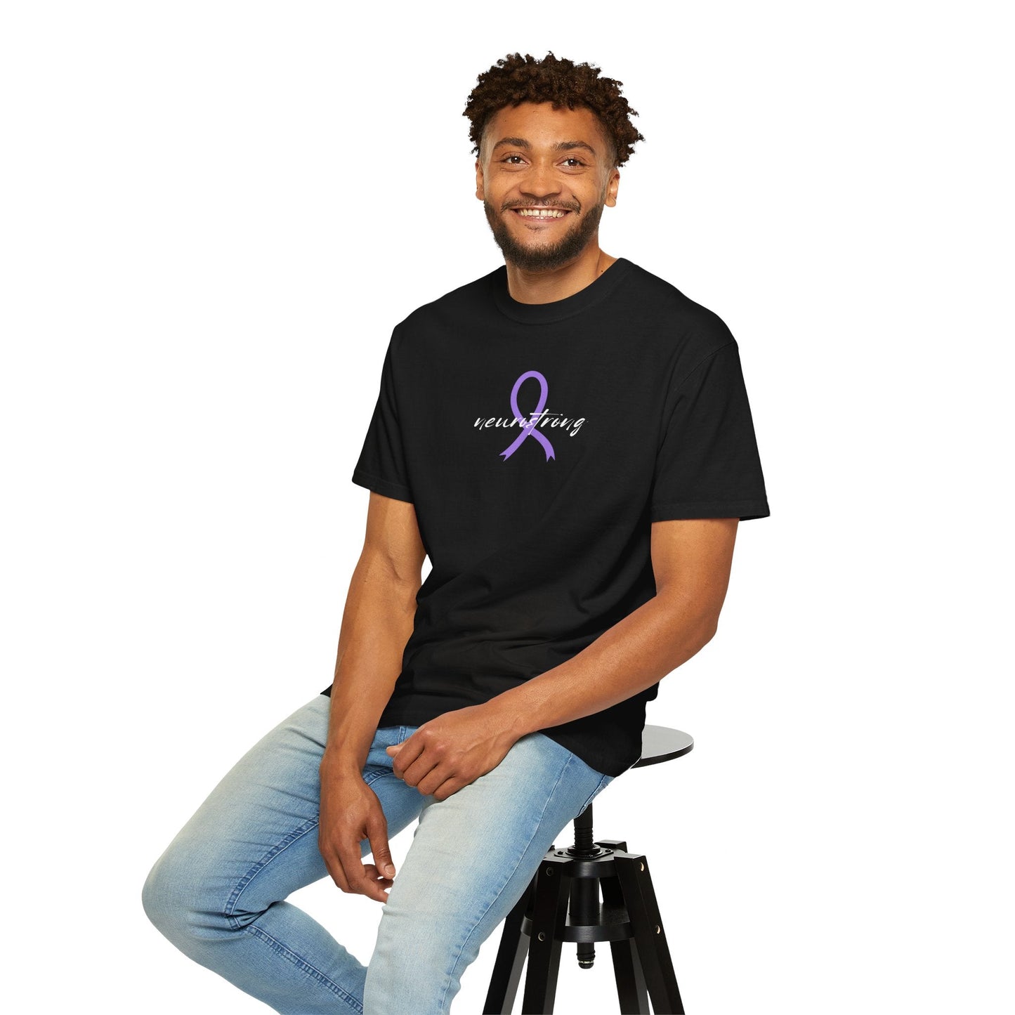 Neurostrong Epilepsy Awareness T-Shirt | Purple Ribbon Tee