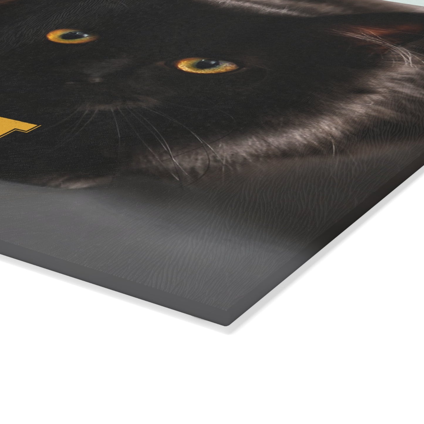 Black Cat Society Glass Cutting Board