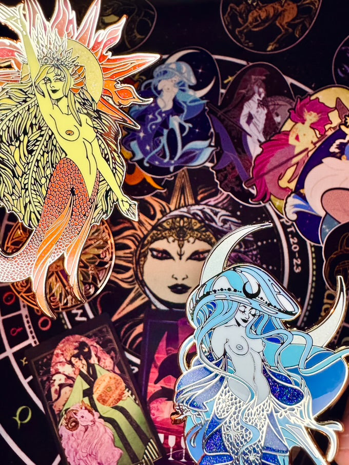 Enamel Pin - Luna Celestial Mermaid