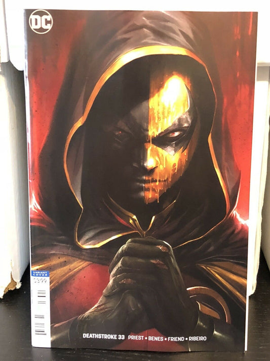 Deathstroke #33 Francesco Mattina Cover B Variant vs. Batman DC 2018 Rebirth