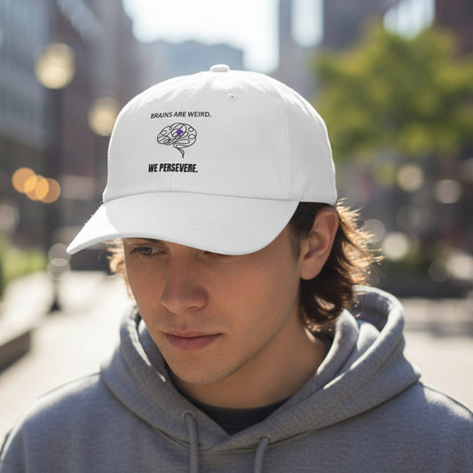 Brains Are Weird. We Persevere. – Epilepsy Awareness Hat