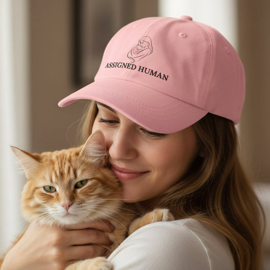 Assigned Human Dad Hat – Soft Cotton Adjustable Cap