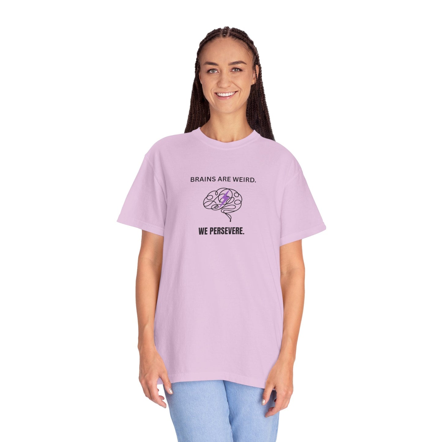 Brains Are Weird. We Persevere. – Epilepsy Awareness T-Shirt